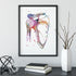 Shoulder Joint Watercolor Anatomical Art Print