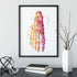 Foot bones Anatomy Art Watercolor Print