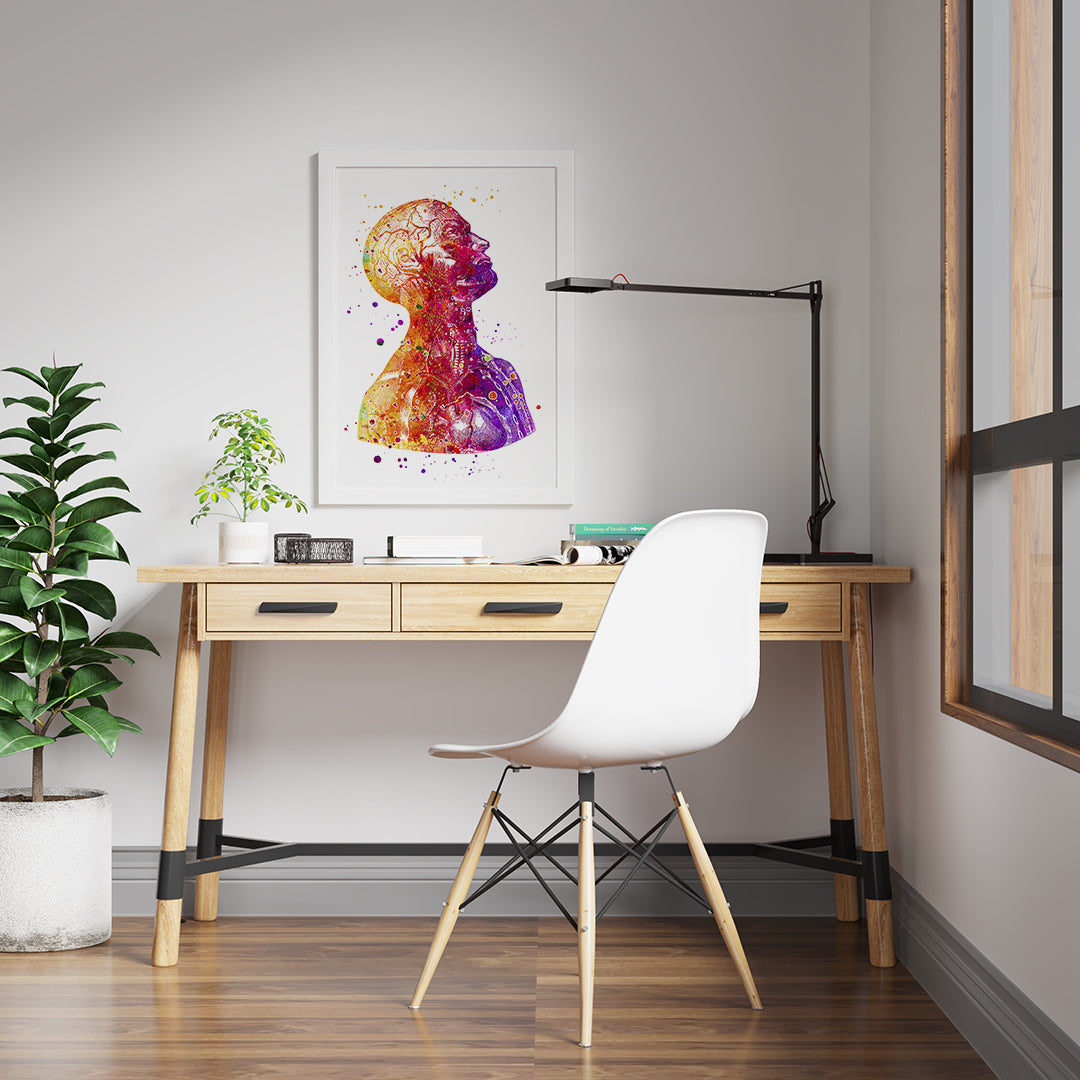 Anatomical Neuroscience Art Print – Medical Wall Art