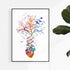Heart DNA Tree Watercolor Art Print