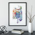 Digestive System Poster Internal Organs Anatomical Print