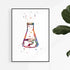 Chemistry Wall Art - Erlenmeyer Flask Print