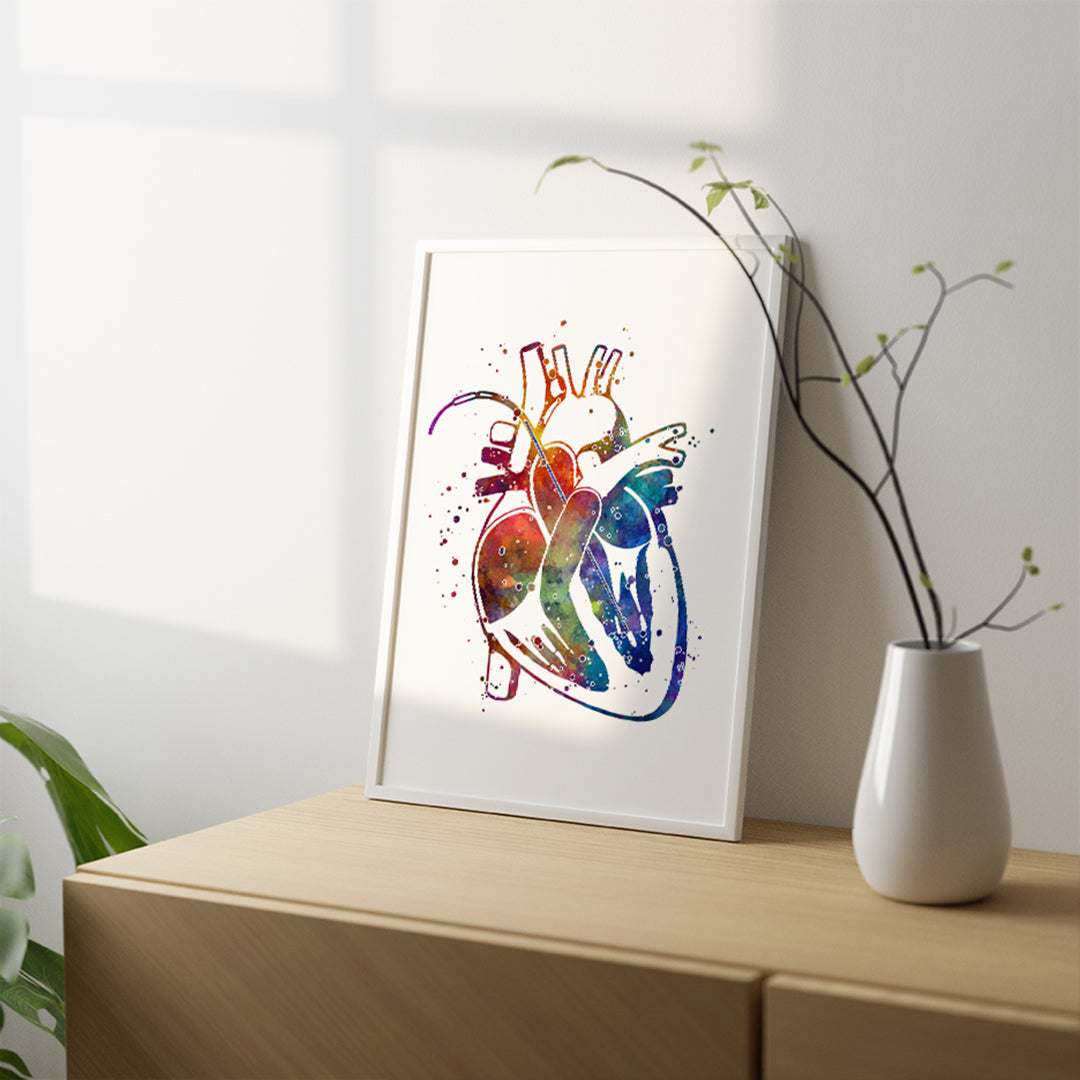 Watercolor Print Impella Heart Pump