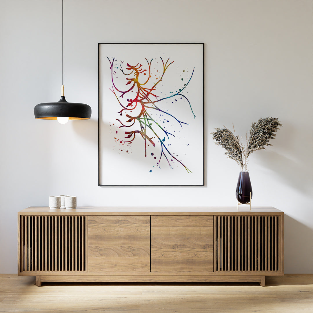 Cervical Plexus Wall Art – Colorful Anatomy Print