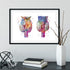 Thyroid Gland Colorful Watercolor Anatomy Art Print