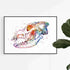 Dog Skull Anatomy Watercolor Art Print