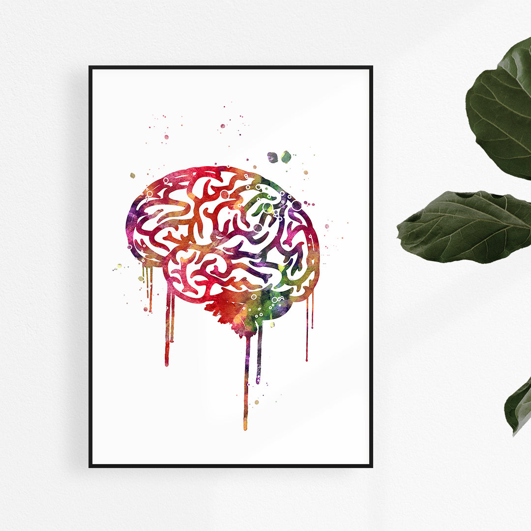 Brain Art Print - Clinic Wall Decor