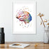 Colorful Brain Art Print – Neurology & Psychology Decor