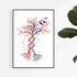 DNA Tree Science art Watercolor Print