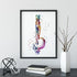 Esophagus and Stomach Anatomy Art Watercolor Print