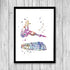 Foot and Ankle Bones Multicolored Anatomy Art Print