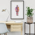 Human Body Nervous System Anatomy Art Watercolor Print