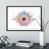 Iris Eye Anatomy Art Colorful Watercolor Print