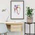 Shoulder Joint Watercolor Anatomical Art Print