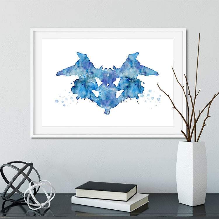 Set of 4 rorschach art prints