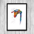 Shoulder Joint Watercolor Anatomy Art Print