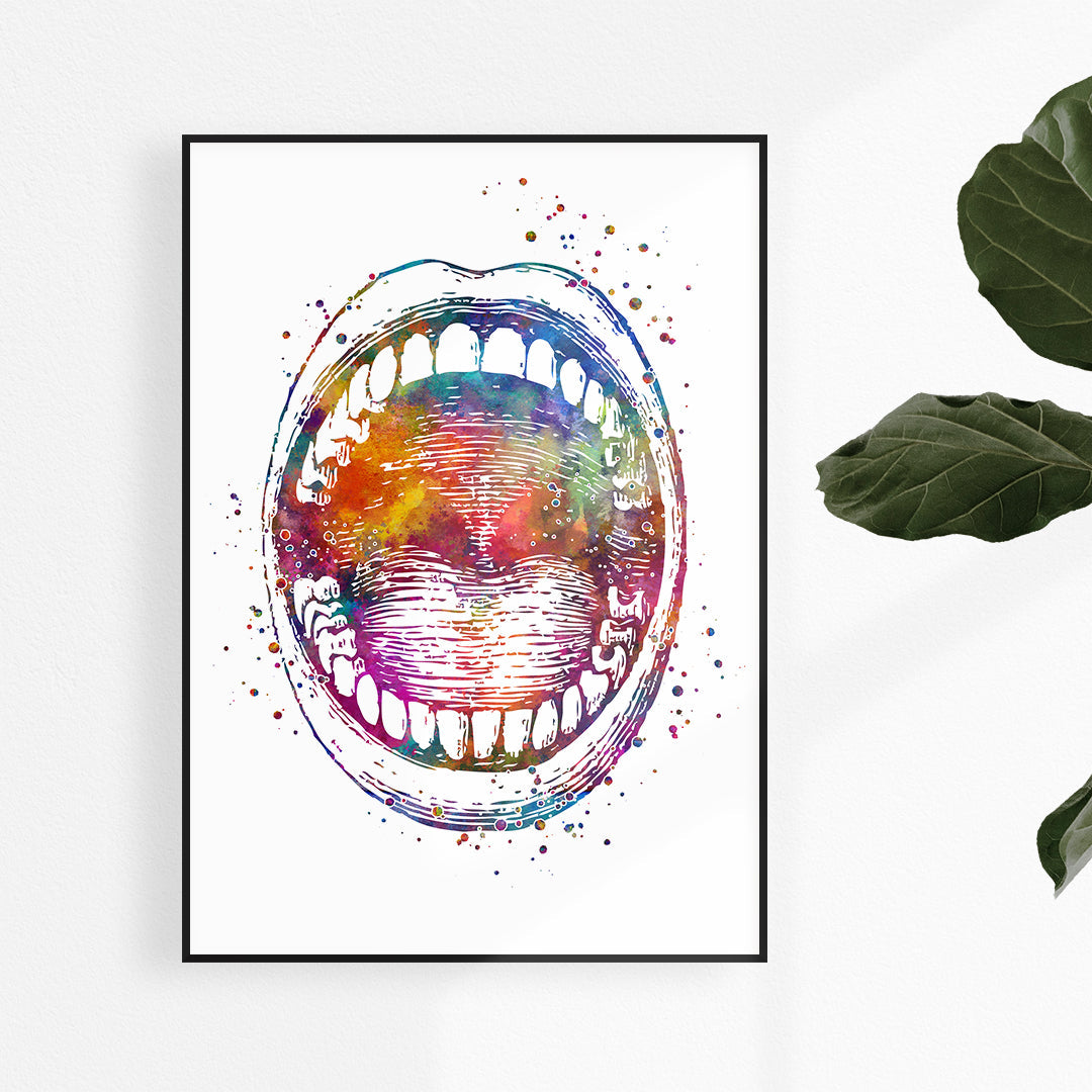 Ear Nose Throat ENT Set of 3 Watercolor Prints